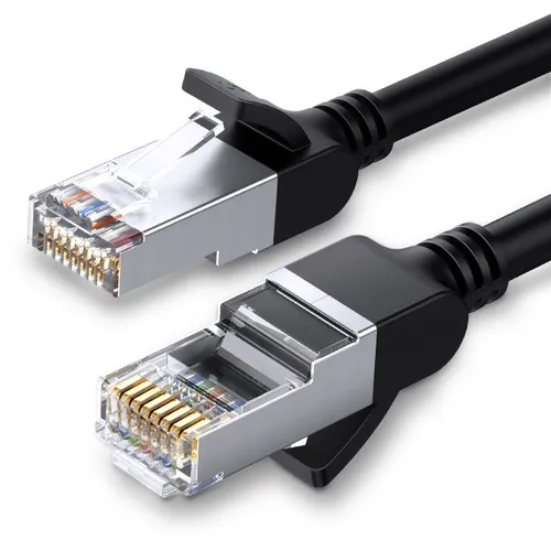 Кабель UGREEN NW101 литой (molded), UTP, кат.6, 1м, 4 пары, 32AWG, медь, многожильный, черный