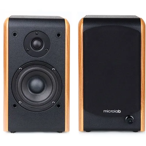 Колонки Bluetooth Microlab B77BT, 2.0, светло-коричневый/ черный
