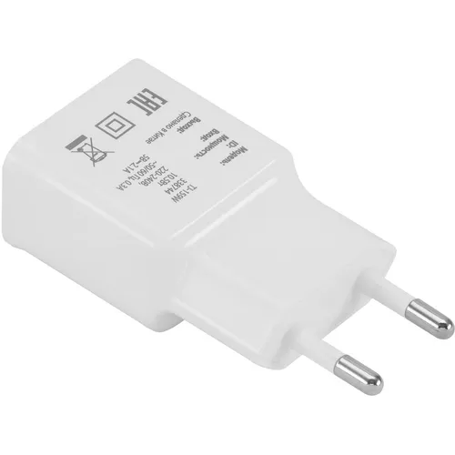 Сетевое зарядное устройство Buro TJ-159w, USB-A, 10.5Вт, 2.1A, белый