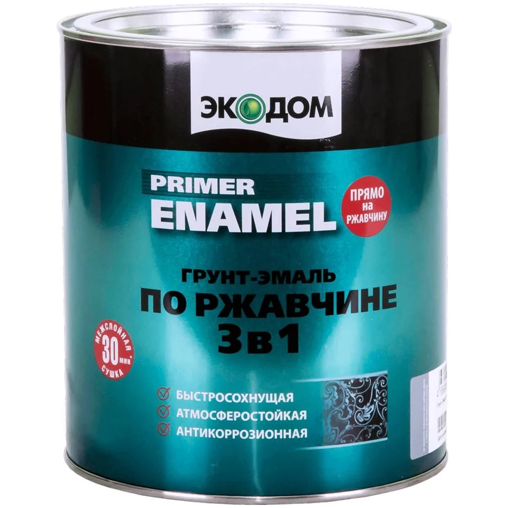 Грунт эмаль по ржавчине Экодом 236350