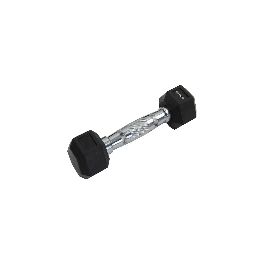 Шестигранная обрезиненная гантель Harper Gym nt168 4690222134841