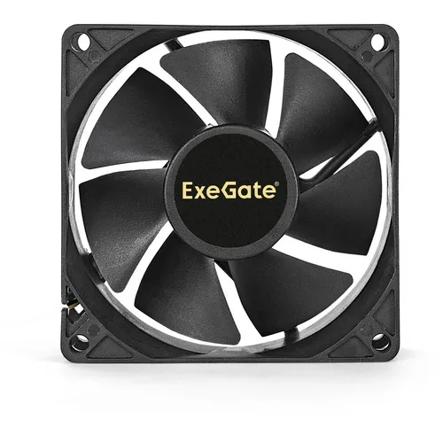 Вентилятор EXEGATE EX283378RUS 80мм, 4-pin, 2300об/мин, 23 дБ, черный, OEM