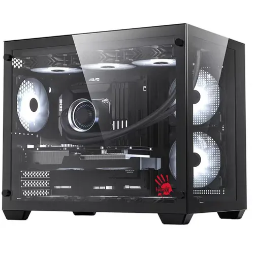 Корпус mATX BLOODY BD-CC108, Mini-Tower, без БП, черный [bd-cc108-bk]