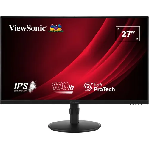 27" Монитор ViewSonic VA2708-HDJ, 1920x1080, IPS, 100Гц, 1хHDMI, 1хDP, черный