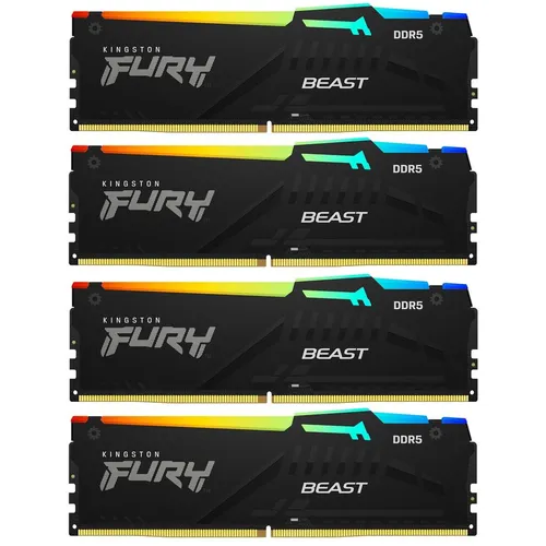 Оперативная память Kingston Fury Beast KF560C40BWAK4-64 DDR5 - 4x 16ГБ 6000МГц, DIMM, Ret