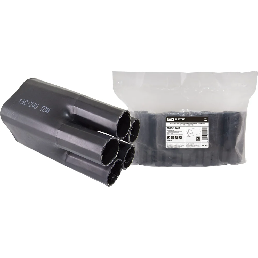 Термоусаживаемая перчатка TDM 5ПТк-1-150/240 SQ0549-0012