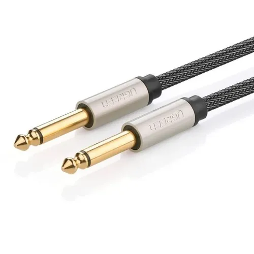 Кабель аудио UGREEN AV128, Jack 6.35 (f) - Jack 6.35 (f), 3м, черный [10639]