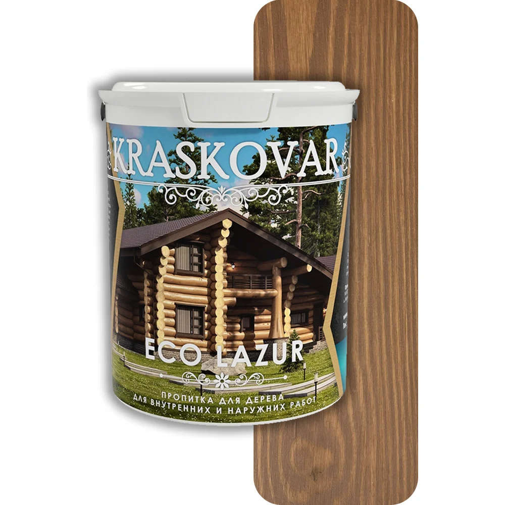 Кроющий антисептик Kraskovar Eco Lazur 1214