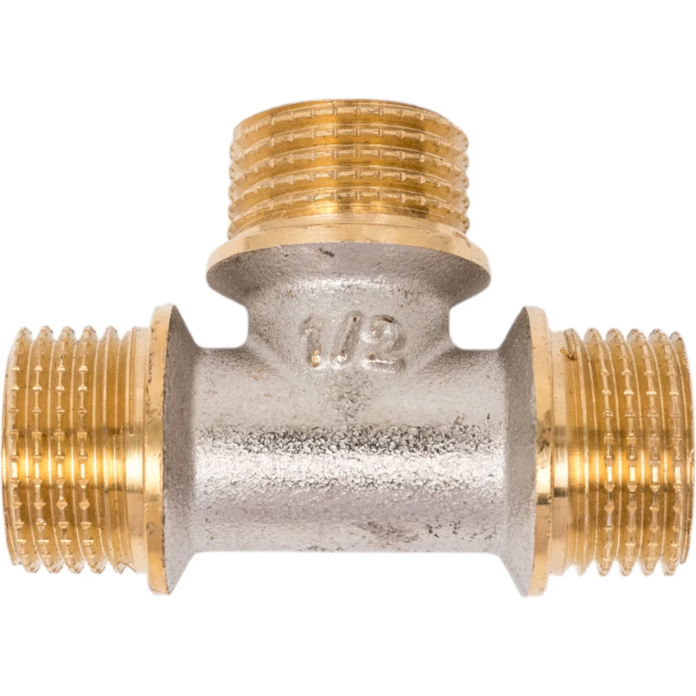 Латунный резьбовой тройник PRO AQUA 03-m15-m15-m15x