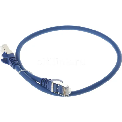 Патч-корд LanMaster вилка RJ-45, вилка RJ-45, кат.6, LSZH, 0.5м, синий [lan-pc45/s6-0.5-bl]