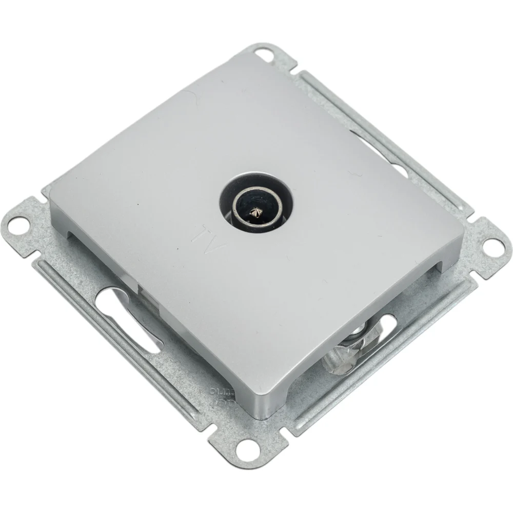 Одноместный механизм проходной tv розетки Systeme Electric GLOSSA GSL000392