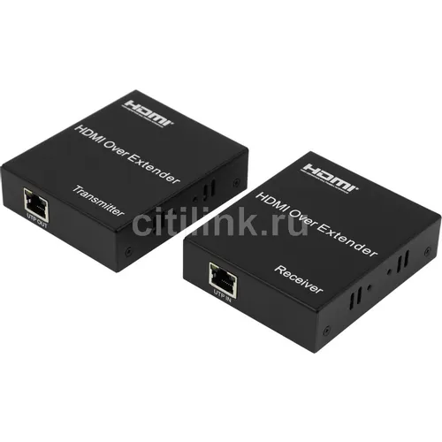 Набор адаптеров аудио-видео PREMIER 5-877-2, HDMI (f) - RJ45, ver 1.4, черный