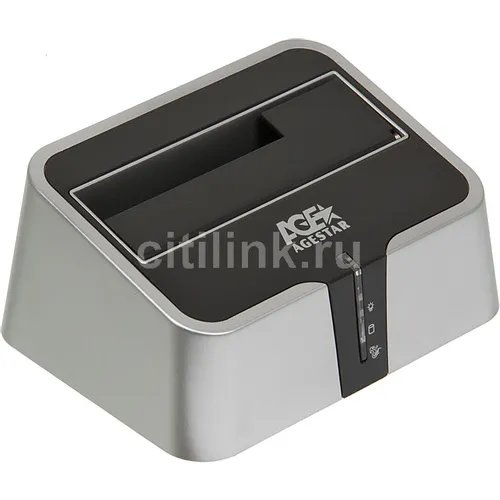 Док-станция для HDD AgeStar 3CBT2, серебристый