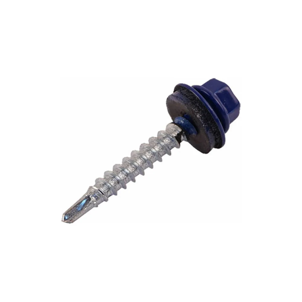 Кровельный оцинкованный саморез STARFIX 5,5x19 мм, RAL 5002, 100 шт. SMP2-85206-100