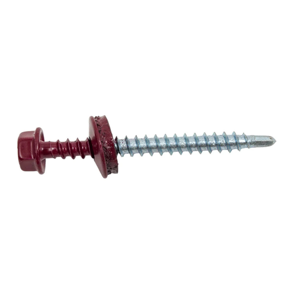 Саморез Tech-Krep 4,8х51 RAL3005 винно-красный 60 шт. 125553