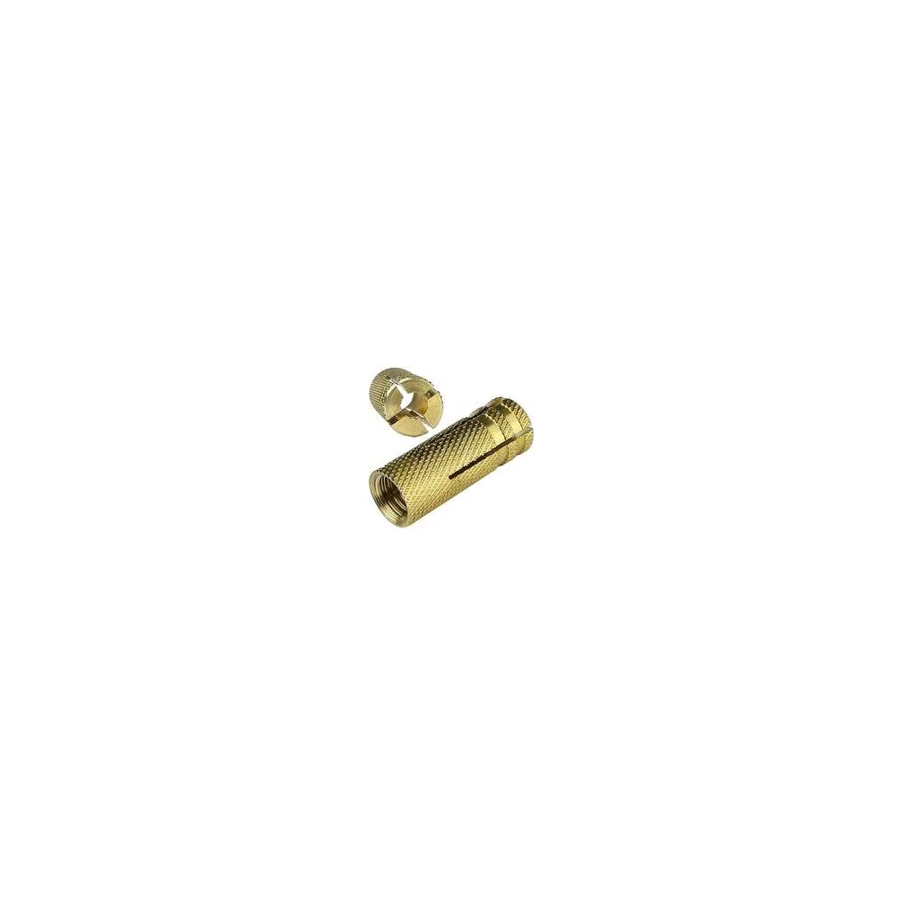 Забивной латунный анкер МЕТИЗНЫЙ ДВОР M6/8x25 (100 шт.) 4690441030788