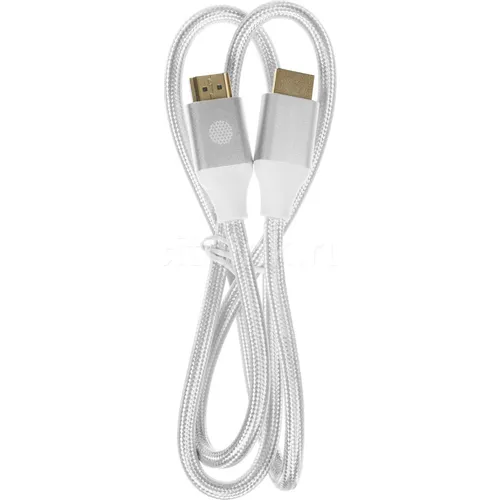 Кабель аудио-видео Cactus CS-HDMI.2.1-1, HDMI (m) - HDMI (m), ver 2.1, 1м, GOLD, серебристый
