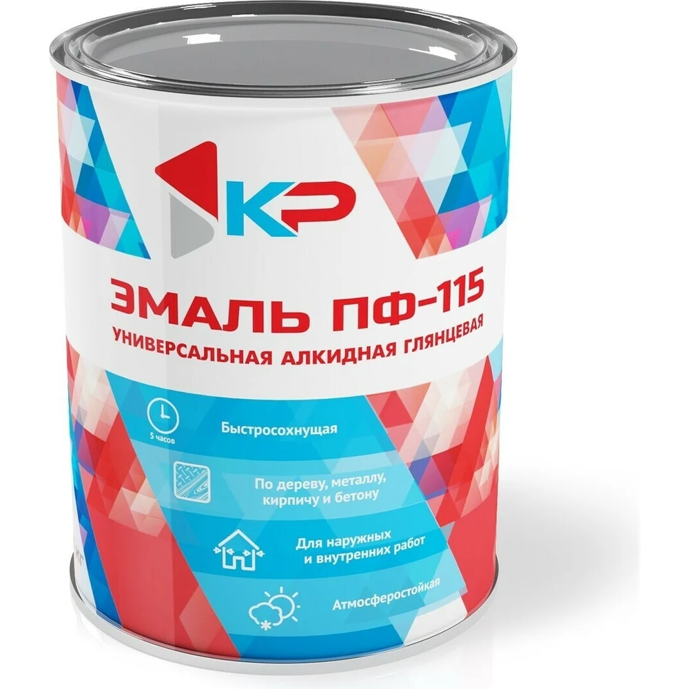 Быстросохнущая атмосферостойкая краска КР ПФ-115 4610044290624