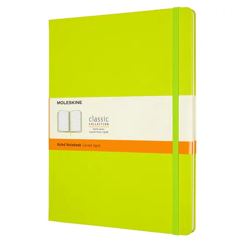 Блокнот Moleskine Classic, 192стр, в линейку, твердая обложка, лайм [qp090c2]