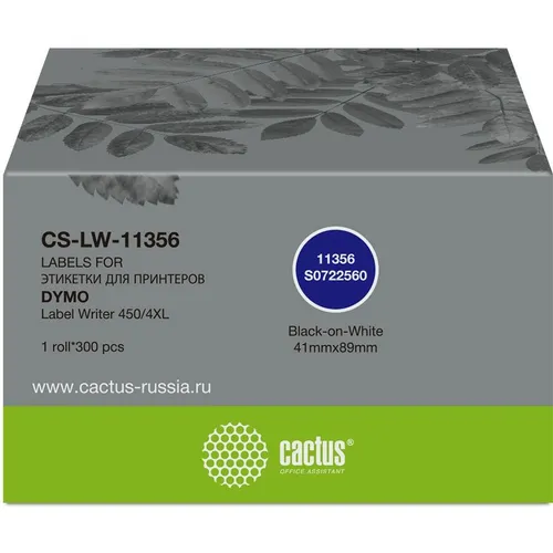 Этикет-лента Cactus CS-LW-11356, для термопечати