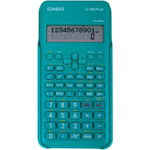 Калькулятор Casio FX-220PLUS-2-S, 12-разрядный, бирюзовый