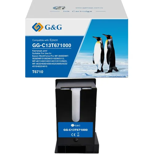 Бункер G&G GG-C13T671000 (C13T671000) для WorkForce WF-5690DWF/5620DWF/5190DW/5110DW/5113