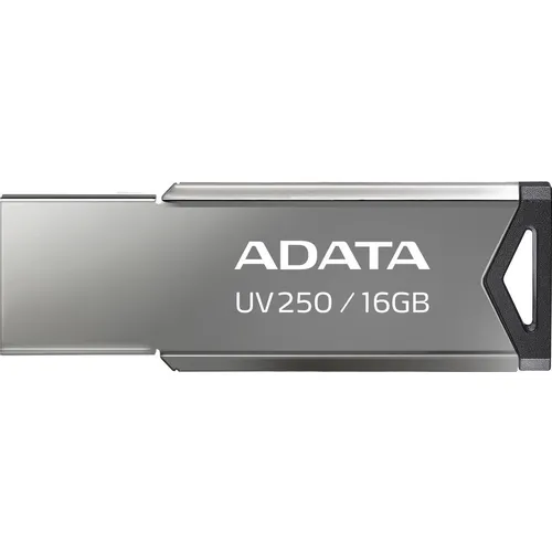 Флешка USB A-Data UV250 16ГБ, USB2.0, серебристый [auv250-16g-rbk]