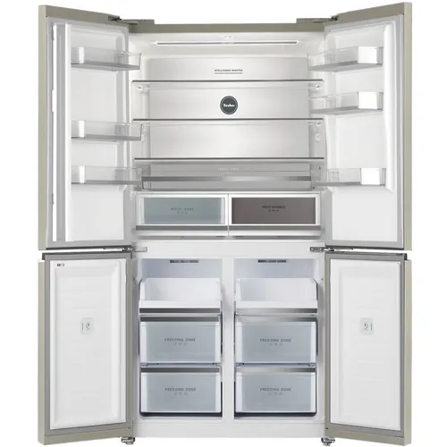 Холодильник двухкамерный TESLER RCD-547BI Full No Frost, Side by Side, инверторный, бежевый мрамор