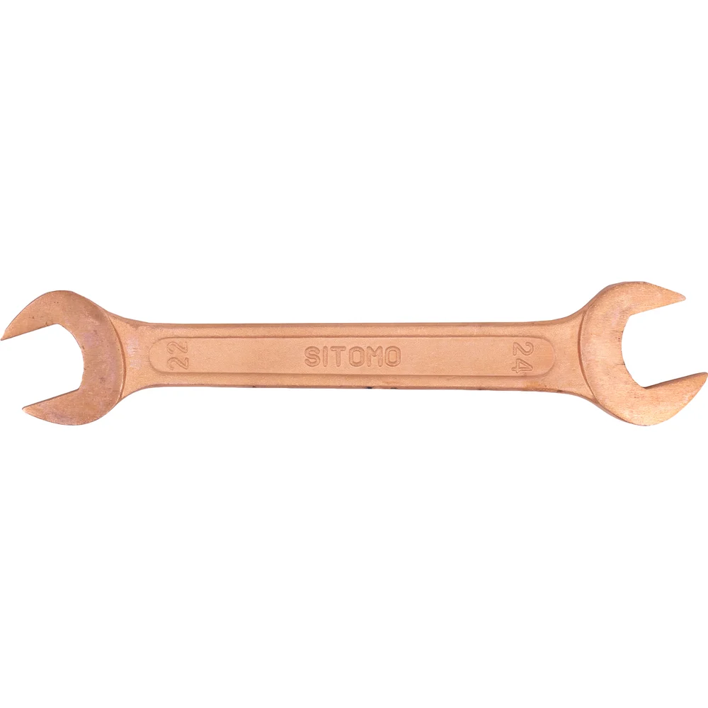 Омедненный двусторонний рожковый ключ SITOMO SIT 290394