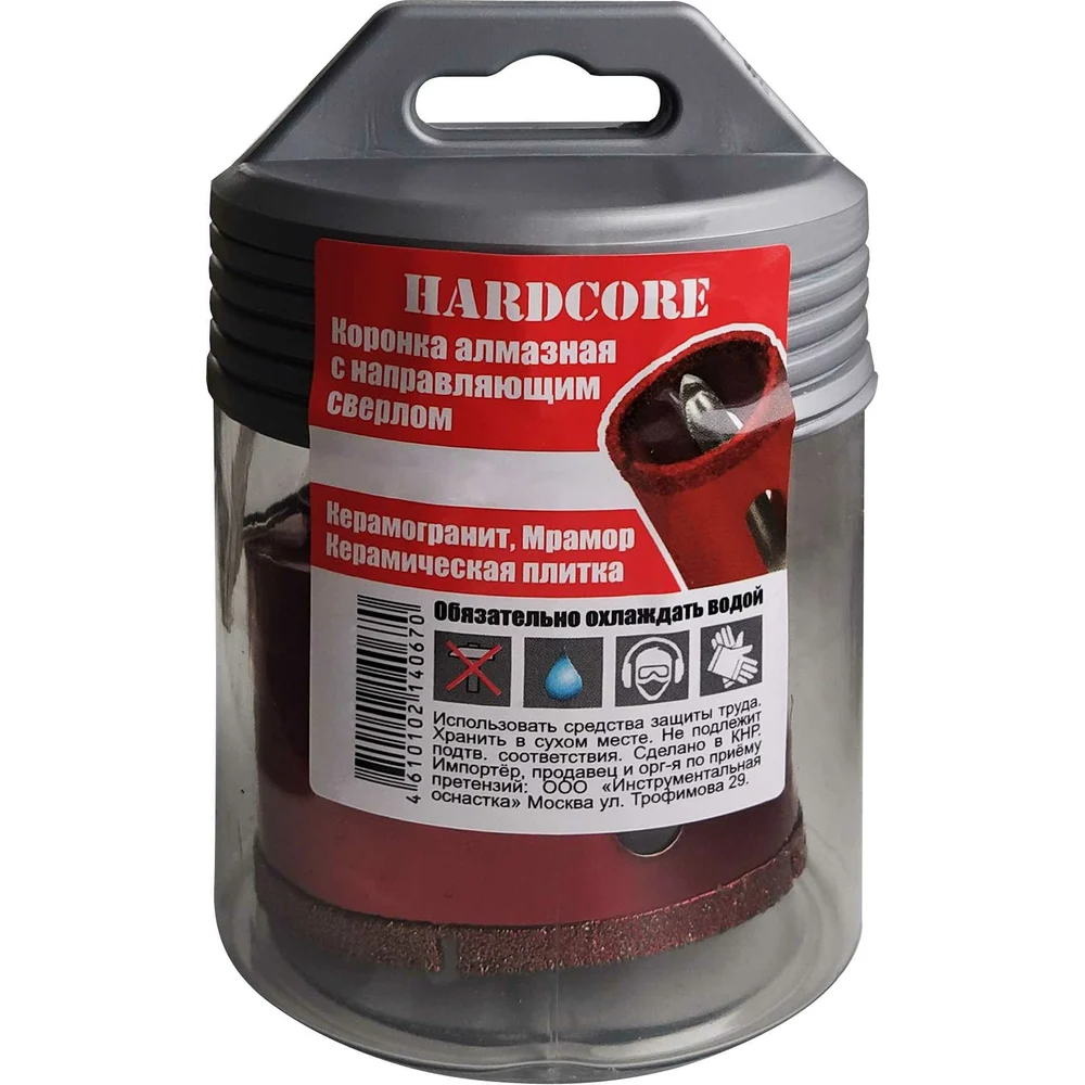 Алмазная коронка по керамограниту и мрамору Hardcore 154120