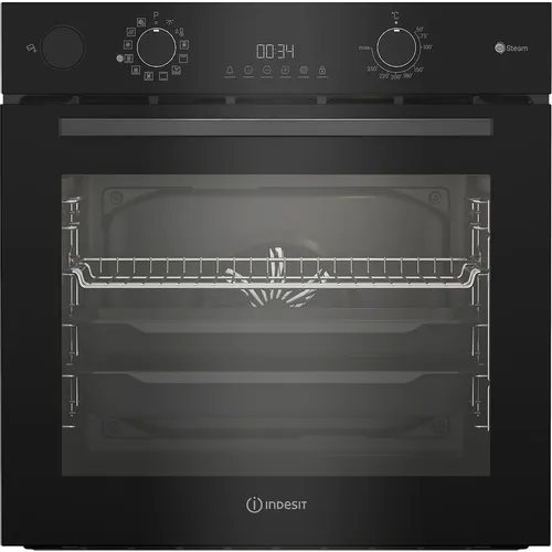 Духовой шкаф электрический Indesit IBFTS 4644 J BL, 72л, дверца с 2 стеклами, черный