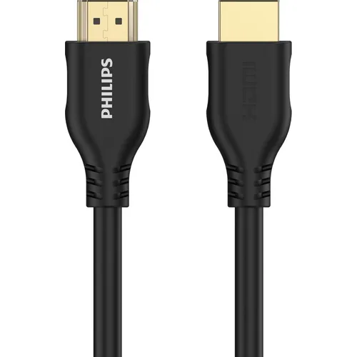 Кабель аудио-видео Philips SWV4110/56, HDMI (m) - HDMI (m), ver 2.0, AWG32, медь бескислородная, 1.5м, GOLD, черный