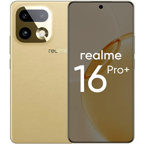6.8" Смартфон REALME 16 Pro+ 8/256Gb, RMX5131, NFC, AMOLED, 144Гц, 7000мAч, бежевый