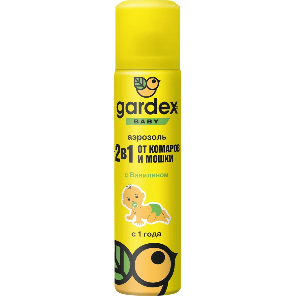 Аэрозоль от комаров и мошки для детей с 1 года Gardex Baby 0160