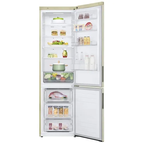 Холодильник двухкамерный LG GA-B509CESL Total No Frost, инверторный, бежевый