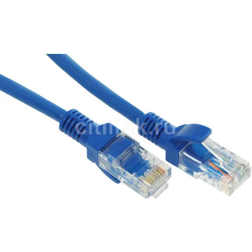 Патч-корд NTSS NTSS-PC-UTP-RJ45-5e-20.0-LSZH-BU, вилка RJ-45, вилка RJ-45, кат.5E, LSZH, 20м, синий
