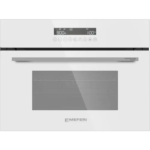 Духовой шкаф электрический MEFERI Microwave MEO608WH, 42л, дверца с 2 стеклами, белый/нержавеющая сталь