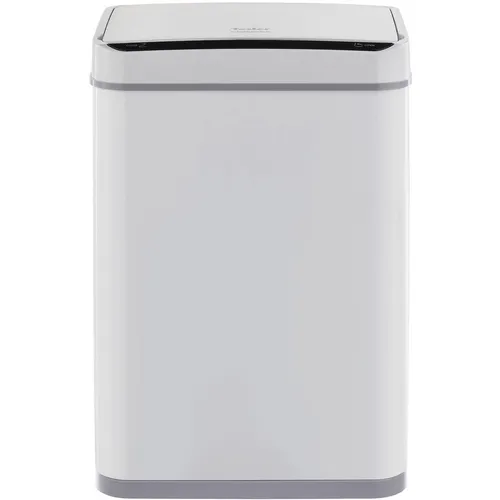 Ведро для мусора TESLER STB-30, 30л, сталь, прямоугольная, сенсорная крышка, белый