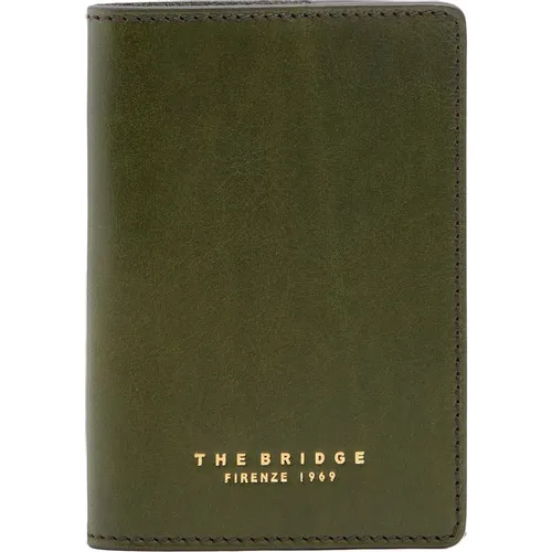 Обложка для паспорта The Bridge 09811501/00C темно-зеленый кожа натуральная