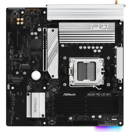 Материнская плата ASRock B650M PRO X3D WIFI, Socket AM5, AMD B650, mATX, Ret