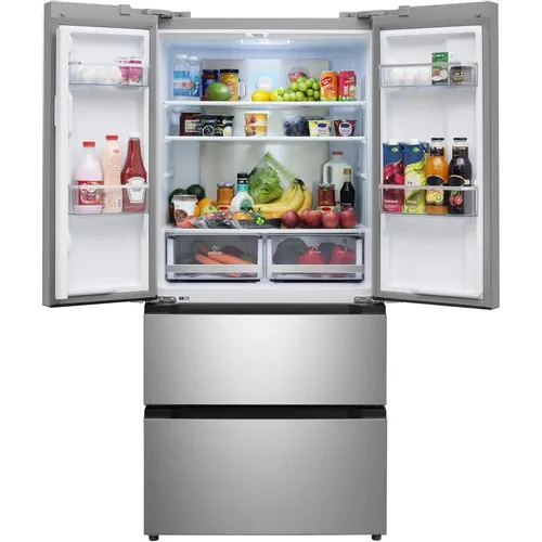 Холодильник двухкамерный MEFERI Comfort MFR83IX French Door, инверторный, серый