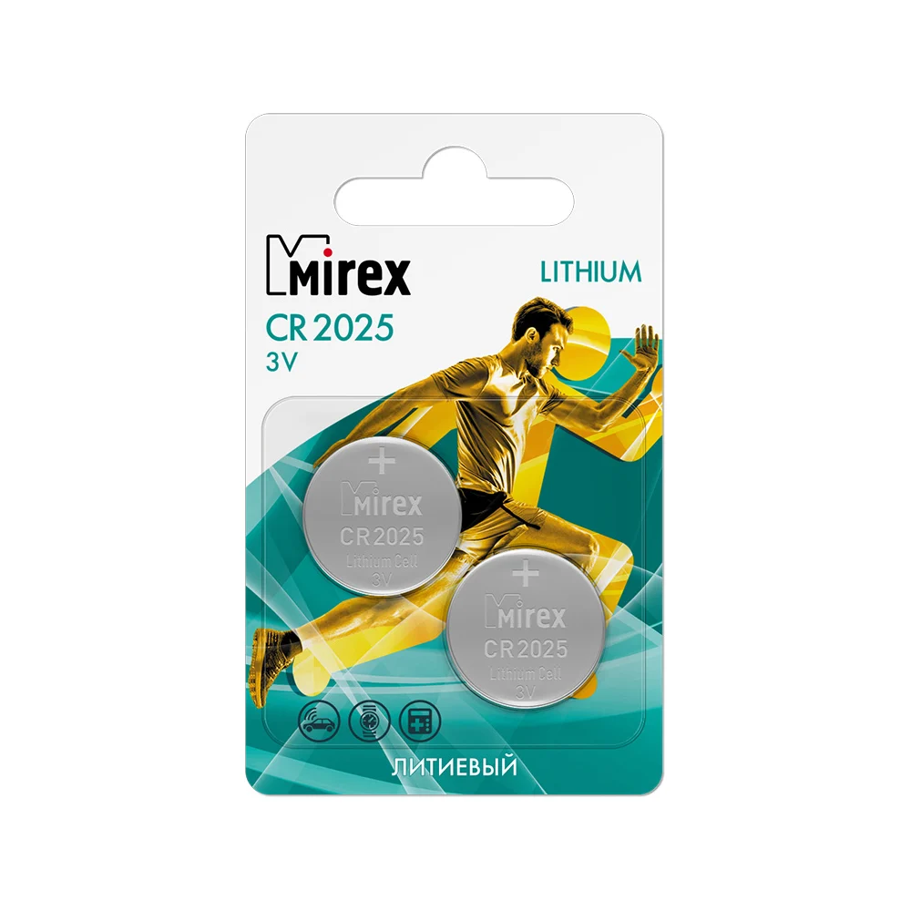 Литиевая батарея Mirex 23702-CR2025-E2