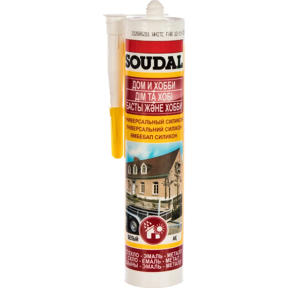 Универсальный силиконовый герметик Soudal 105907