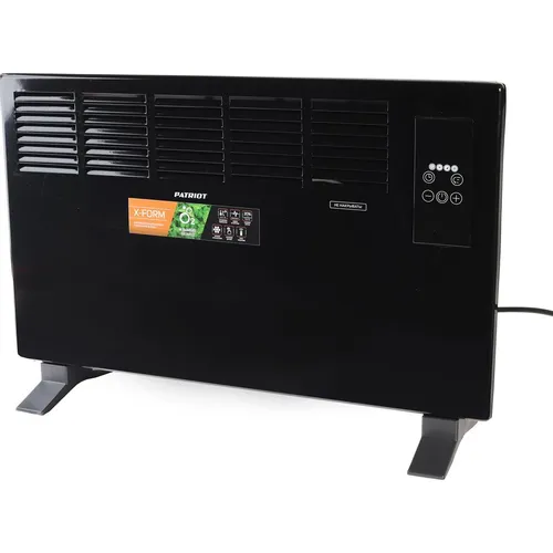 Конвектор Patriot PTC 20 E, 2000Вт, с терморегулятором, черный [633307301]