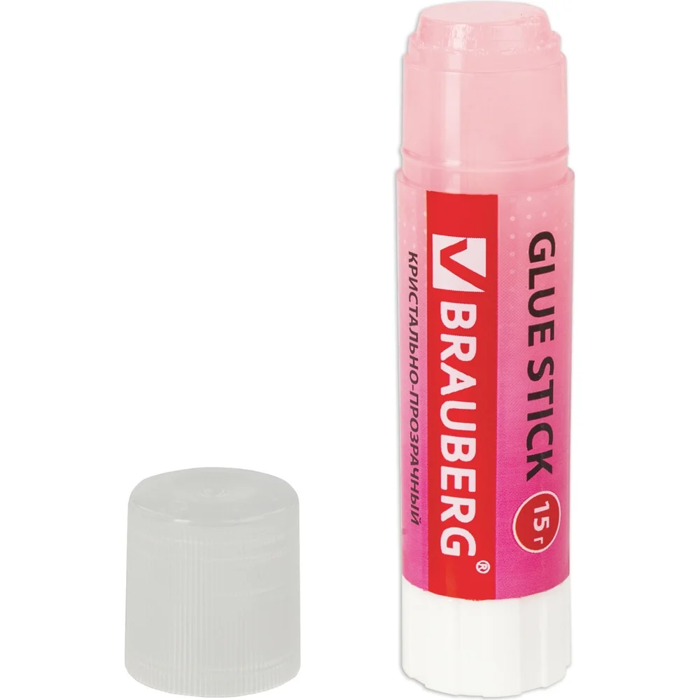 Клей карандаш BRAUBERG COLOR Crystal 227969