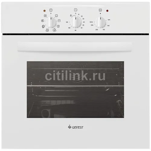 Духовой шкаф электрический GEFEST ЭДВ ДА 602-01, 55л, дверца с 2 стеклами, белый