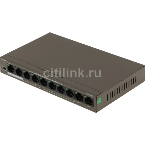 Коммутатор IP-COM F1110P-8-63W, неуправляемый