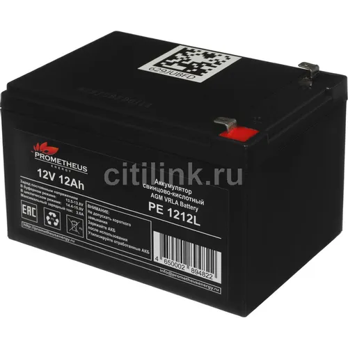 Аккумуляторная батарея PROMETHEUS ENERGY PE 1212L для ИБП, 12В, 12Ач