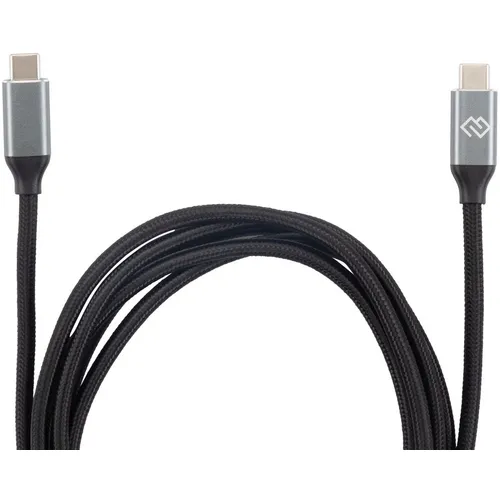 Кабель Digma USB Type-C (m) - USB Type-C (m), 2м, черный [d-type-c-usb3.2-100w-4k-2m]