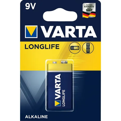 9V Батарейка VARTA Longlife 6LR61, 1 шт.